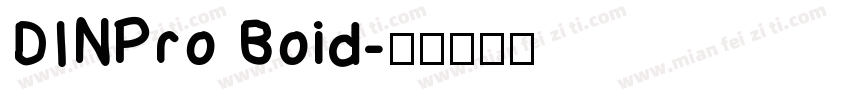 DINPro Boid字体转换